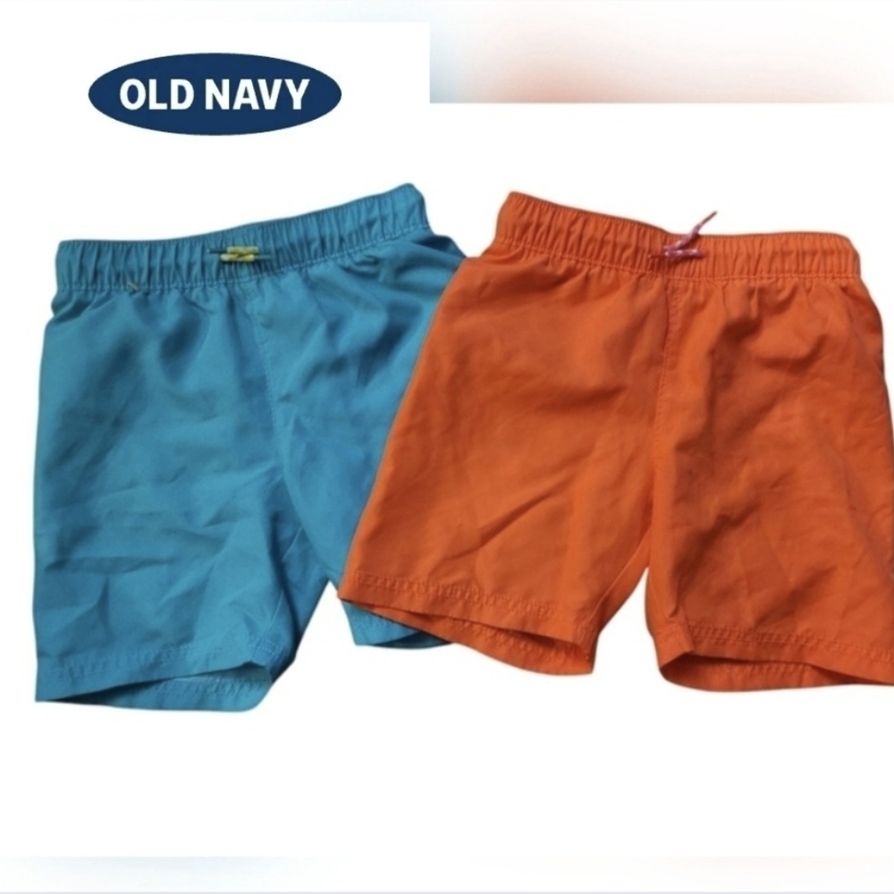 Old Navy Swim Trunks Boys Size 4T 2 Pair of Old Navy Swimming Trunks